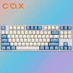 COX CK87 크림블루 게이트론 LED 게이밍 기계식(황축)
