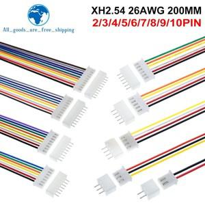 JST XH2.54 와이어 케이블 커넥터, 2, 9/10 핀 피치, 암수 플러그 소켓, 20cm 길이 세트