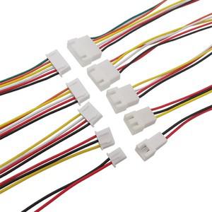 10Pcs 마이크로 JST XH 2.54mm 피치 2/3/4/5/6 핀 수 암 소켓 연장 리드 와이어 케이블 커넥터 20CM 26AWG