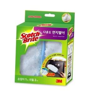 3m 극세사 다용도 먼지떨이세트 손잡이1 리필2 정전기먼지털이개 먼지닦이 먼지털이개