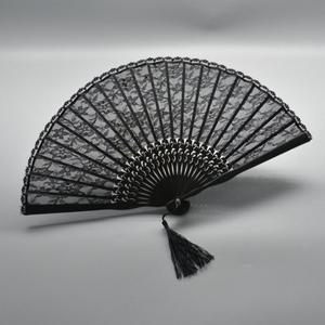 레이스 접이식 델리아 부채 대나무 선물용 촬영 소품