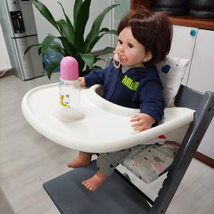 시트 여름 통풍  스토케 트립 트랩 유아용 간식 트레이 하이 체어 플레이트 또는 장난감 보관 랙 진공 흡착