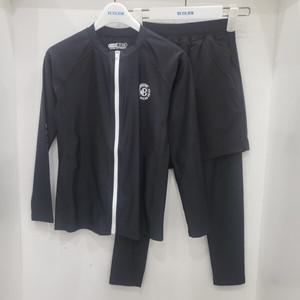 [에꼴리에]모노 배색 래쉬가드 레깅스세트(24B01050209)