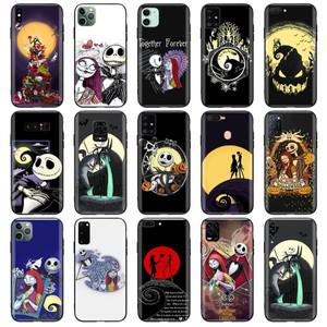 블랙 케이스 OPPO A16 A15 A3s A9 A76 A77 5G 2020 A12 커버 Z24 악몽 전에 크리스마스
