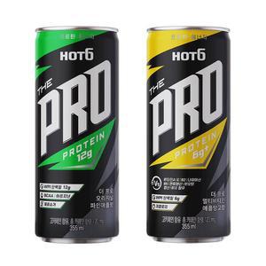 핫식스 더프로 355ml 오리지널 파인애플 12캔+ 멀티비타민 애플망고 12캔