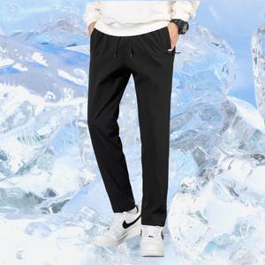 트레이닝 여름 바지 남자 쿨링 편한 고무줄 팬츠 등산 긴 테이퍼드핏 블랙 작업복 9부
