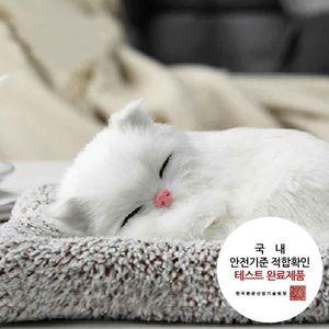 차량용탈취제 흰색고양이 소형 리얼펫 제습인형 에어컨 자동 냄새 담배 용탈취