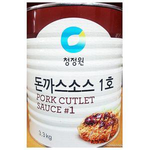 돈까스소스 1호(대상 3.3K)통조림 캔소스 소스 맛있는 업소용 대용량 전용 청정원 식당용 양념 액상