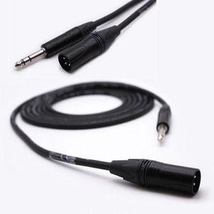 XLR-TRS 음향 공연 OOmt228 BK 오디오케이블 3m음성 연주용 기타 음향잭 연결 일렉 전기 악기소품