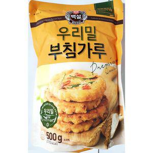 백설 우리밀 부침 가루 500gX20 요리 분말 파우더 용파우더 밀가루 용밀