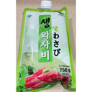 생와사비(녹미원 냉장 750g) X5생 고추냉이 일식 일식생 소스 회와 초밥