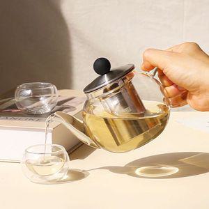 스위티 호박마차 포트 600ml WST8121유리찻주전자 내열 홍차 녹차 허브 거름망 스텐 잎차 꽃차 티팟 유리팟