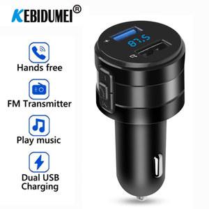 카세트 카팩 테이프 블루투스 FM 송신기 MP3 플레이어 핸즈프리 자동차 키트 3 1A 듀얼 USB 충전기 전원 어댑터 DVR 라디오 액세서리