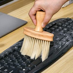 (무료배송) 우드 먼지 청소 컴퓨터 키보드 캡 청소 브러시/레트로빗자루/