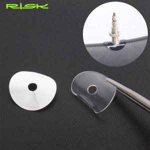 자전거 밸브 캡 튜브 뚜껑 마개 RISK 림 스티커 MTB 도로 프레스타 카본 섬유 보호 패드 사이클링 부품 10개