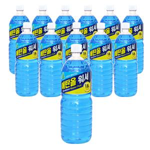 (무료배송) 국내산 청개구리 에탄올 워셔액 1.8L 12개입