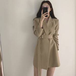 (무료배송) 벨트 자켓 원피스 블레이져 재킷 투피스 하객룩 여행룩 오피스