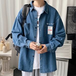 (무료배송) 캐주얼 청남방 데님셔츠 연청 진청 오버핏 IS-JK27/남방