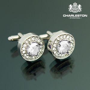 charleston 고급 커프스버튼 드레스 셔츠 넥타이핀