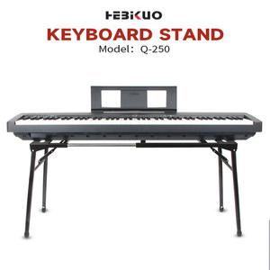 디지털 전자 피아노 스탠드 거치대 HEBIKUO 알루미늄 고무 키보드 보면대 Q250 블랙 신시사이저