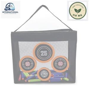 서바이벌 건 휴대용 슈팅 연습 타겟 장난감 보관 메쉬 가방, 너프 다트 총알과 호환 6 +
