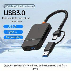 NIUTOUBIRD USB 3.0 OTG 카드 리더기 듀얼 인터페이스 지원 - SD  TF CF MS 및 플래시 드라이브 스마트폰