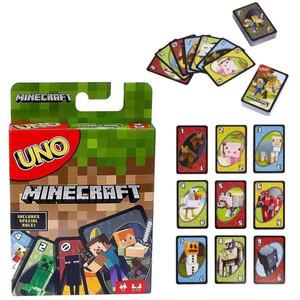 UNO 공동 Minecraft 솔리테어 멀티플레이어 엔터테인먼트 카드 게임 슈퍼 재미 부모-자녀 상호 작용 퍼즐