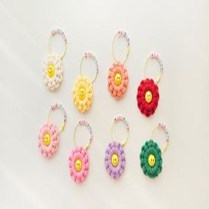 마크라메 스마일데이지 이니셜키링 DIY 마크라메 만들기