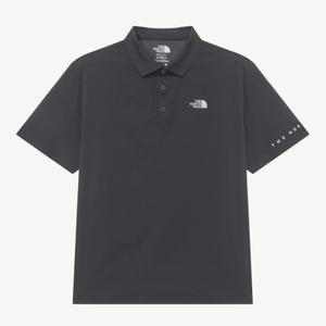 [국내매장판] 노스페이스 화이트라벨 남여 공용 카라 반팔티 티셔츠 스틴슨 DARKGRAY