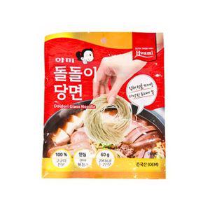 화미 돌돌이 당면 60g x 30봉찰 일반찰 잡채 사리 사리용 전골 간편 돌이
