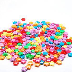 미니 꽃 모양 비즈 대용량 약500g 레진아트재료이니셜 공예 팔찌만들기 목걸이 우정 악세사리부자재 DIY키