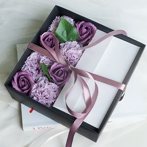 어버이날 부모님 선물 퍼플 카네이션 비누꽃 용돈박스 돈꽃상자 깜짝선물