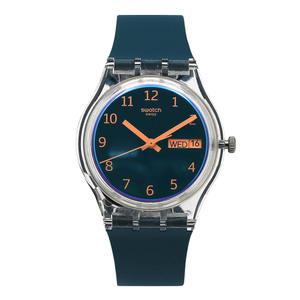 [명품]스와치 손목 시계 공용 젤리 BLUE AWAY SO28K700