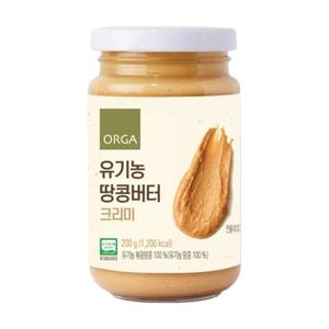 [롯데백화점]올가홀푸드 [ORGA] 유기농 땅콩버터 크리미 (200g) * 2ea
