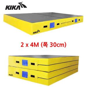 키카 국산 안전 충격흡수 접이식 높이뛰기 매트 2x4M 30cm 체육교구 놀이매트