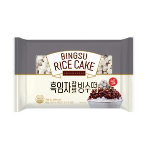 [화과방] 흑임자 찹쌀빙수떡 300g / 대두식품 국산찹쌀 검은깨 빙수재료 팥빙수