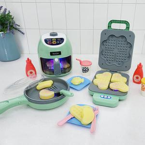 작동하는 주방놀이 색변하는 시리즈 에어프라이어 와플메이커 프라이팬