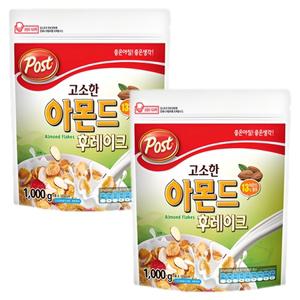 동서 포스트 고소한아몬드후레이크 1000g x 2개