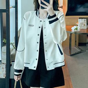 여성 바시티 야구 숏 점퍼 루즈핏 간절기 가을 대학 과잠 과잠바