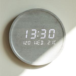 온습도 플라이토 문클락 LED 시즌2 벽시계 23.7cm