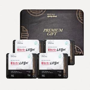 명품 한입쏙 양념LA갈비 750g 4팩 총3kg 선물세트 명절 임직원 선물 세트 기업 특판