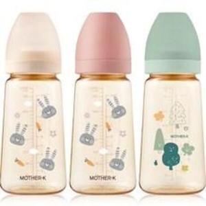 마더케이 베이직 PPSU 젖병 트리플 세트(무꼭지), 토끼크림, 토끼블라..., 280ml, 1세트