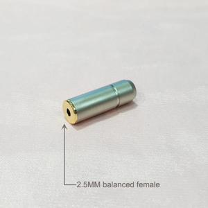 밸런스드 암 커넥터, 헤드폰 3.5mm 와이어 커넥터, 이어폰 어댑터 소켓, 구리 쉘, 1/8 인치, 3/32 인치, 3.