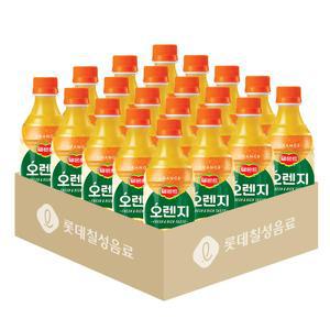 롯데칠성 델몬트 100%오렌지 400ml PET 20개 음료 과일 과즙 주스 페트