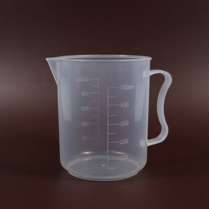 플라스틱 손잡이 계량컵 비커 500ml 비이커 대용량 베이킹 눈금컵 가정용 오일받이 오일통
