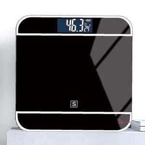 EDISON LCD i79블랙 강화유리 180kg 체중계 디지털efg644