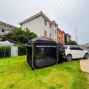 SUV 캠핑 트렁크 텐트 5-8인용 블랙 널 ㄴ공간 폭우 차량용