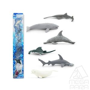 MEGAPARA 모펀 벨루가와 바다 친구들 조카선물 바다생물피규어 동물모형 모형피규어