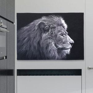 대형 벽장식소품 그림 패브릭 거실그림액자 사자액자 감성포스터 사자포스터