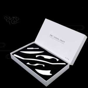 경락 마사지기 휴대용 갈고리 발 혈 지압 괄사 도구 괄사(304재질/4mm)+가죽보관